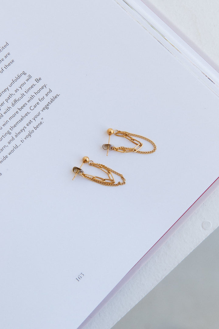 18K vergoldete Tiffanys Secrets Ohrringe Gold
