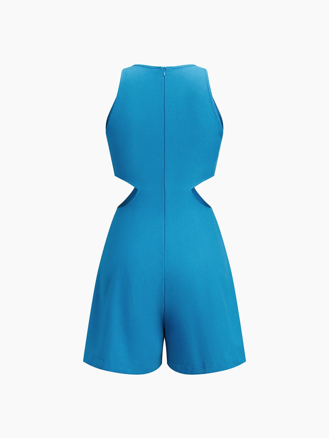 Bomull Casual Hängande O-Ring Midja Cut Out Romper