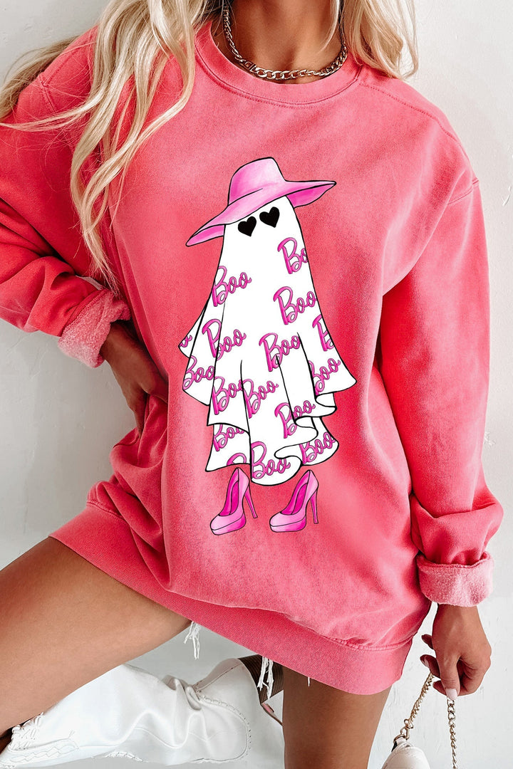 Girly Ghost Graphic Crewneck (vattenmelon)