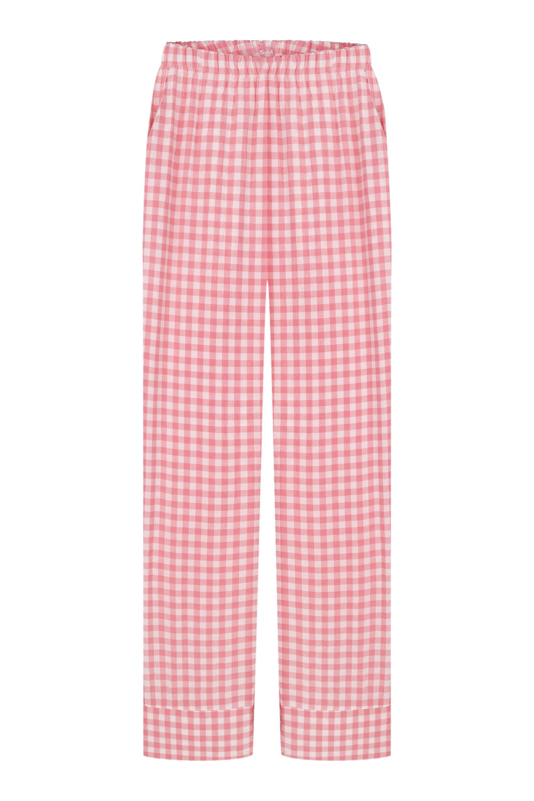 Rosa Pläd Lös Pyjamas Set