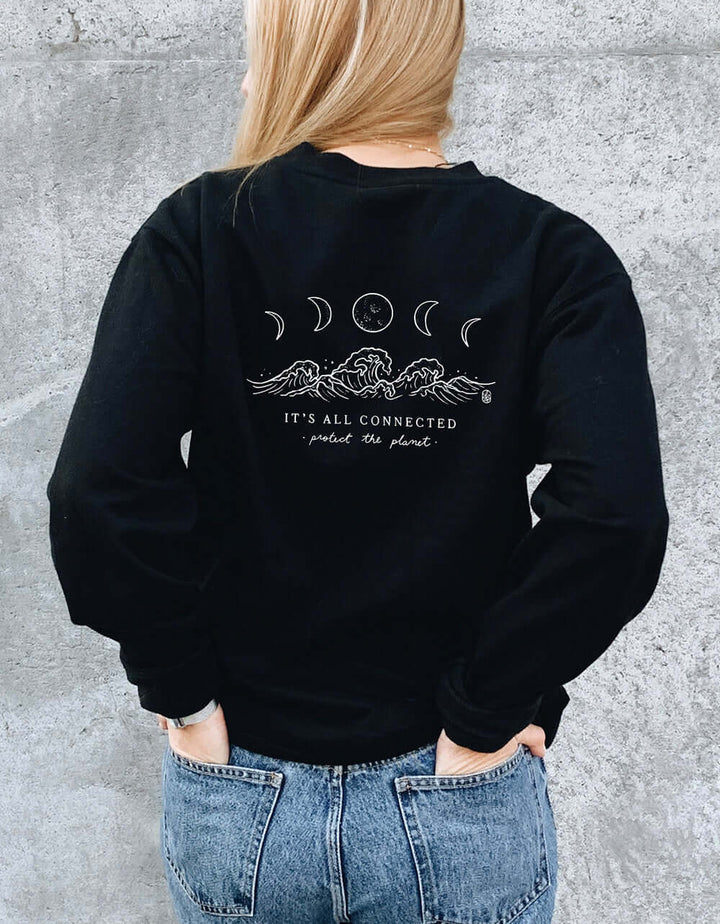 Het is allemaal verbonden sweatshirt