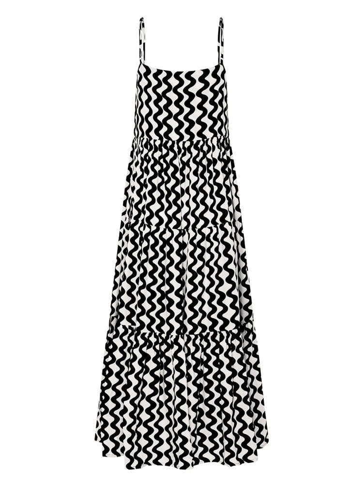 Maxi Φόρεμα Ric Rac με τετράγωνο λαιμό