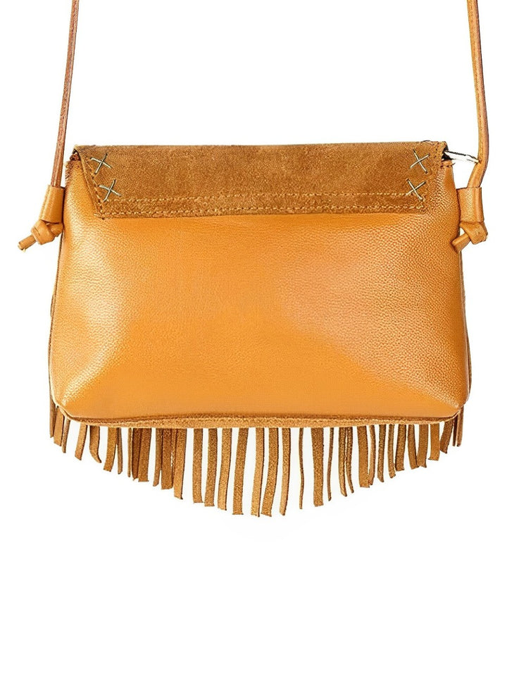 Turquoise Concho Magnéitescht Zoumaache Flap Leather Bag