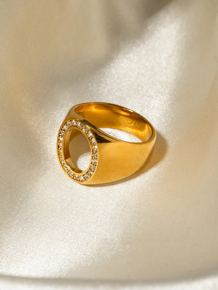 Anello cavo ovale