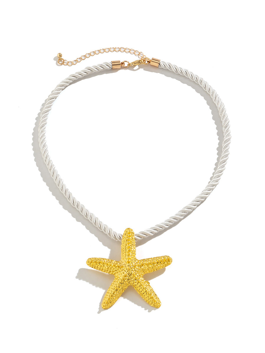 Santorini Starfish Halskette ~ Gold