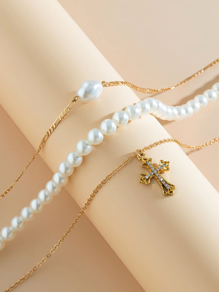 Pearl Multi-Layer Halskette