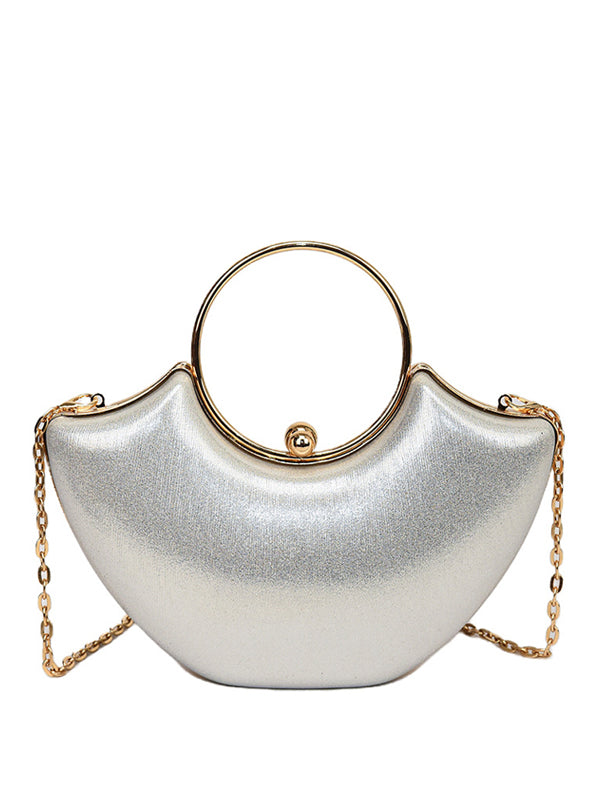 Retro Clip Light Luxo Personalidade Moda Crossbody Bolsa