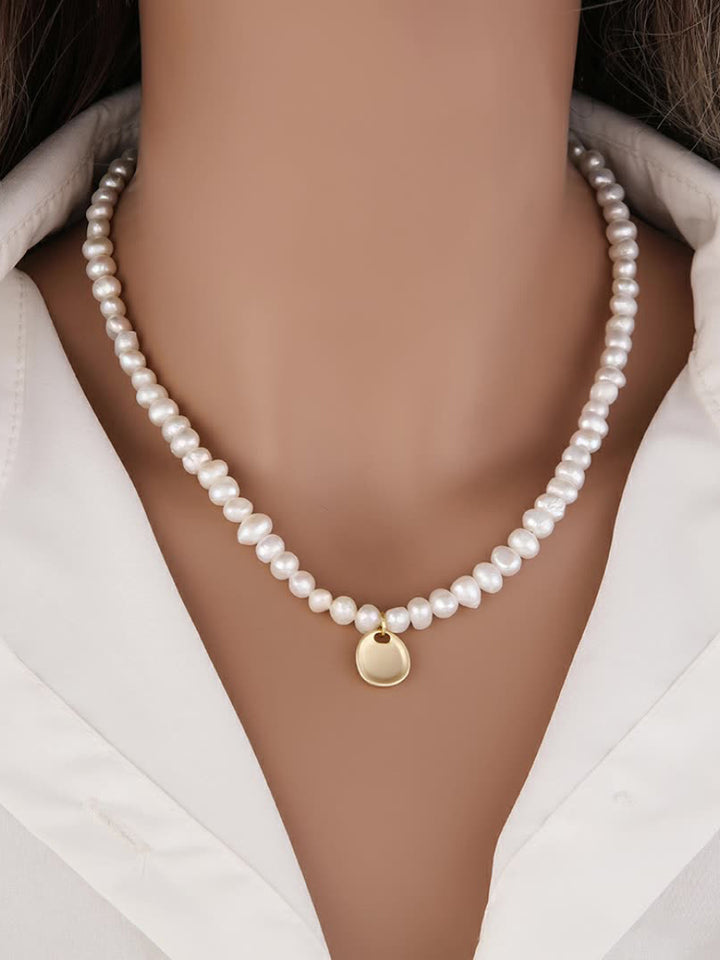 Oversized perlestjerne halskæde