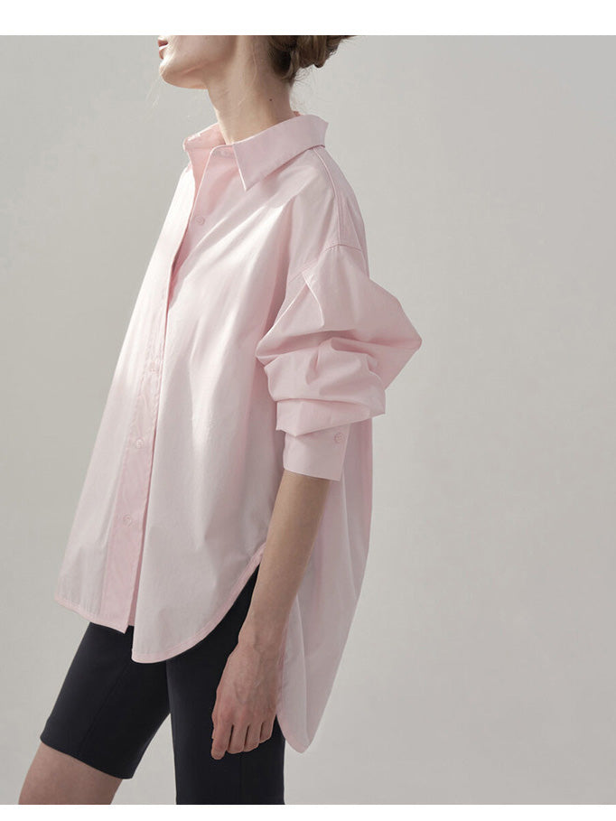 Lose Oversize-Blusen aus Baumwolle