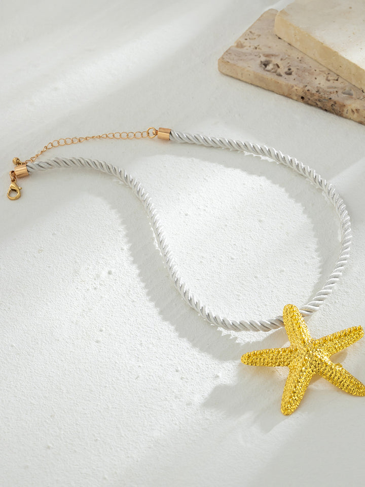 Santorini Starfish Halskette ~ Gold