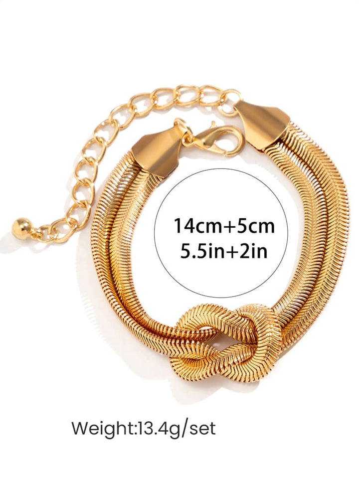 Coil Snake Bone Chain Bracelet