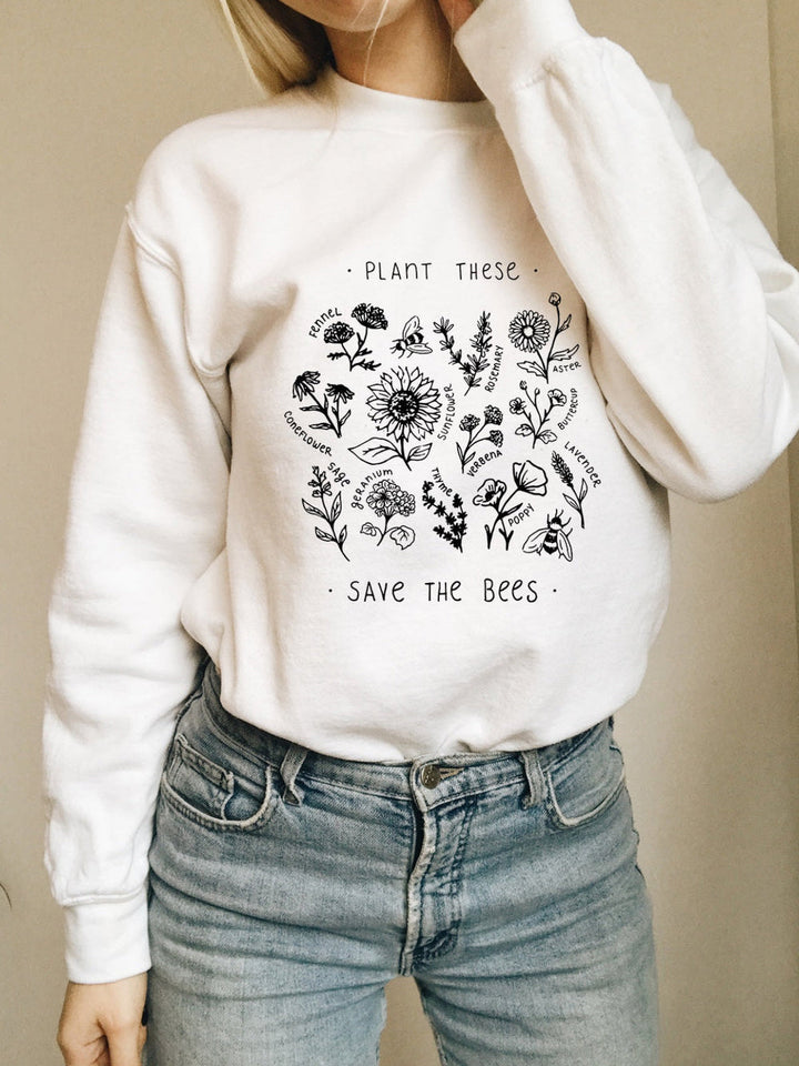 Plant dës Save The Bees Sweatshirt