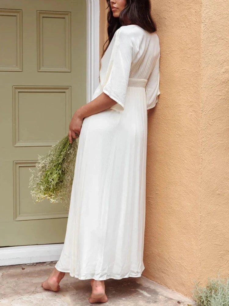 Bella hvid kjole