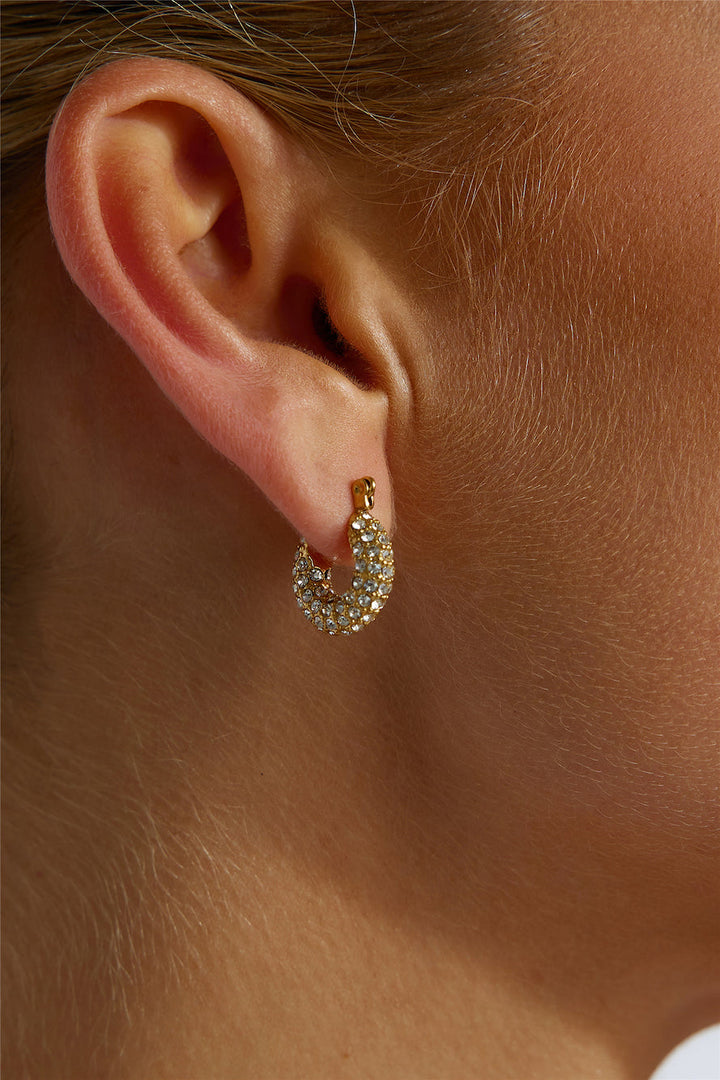 Pendientes Be My Treasure Bañados En Oro 18k Oro