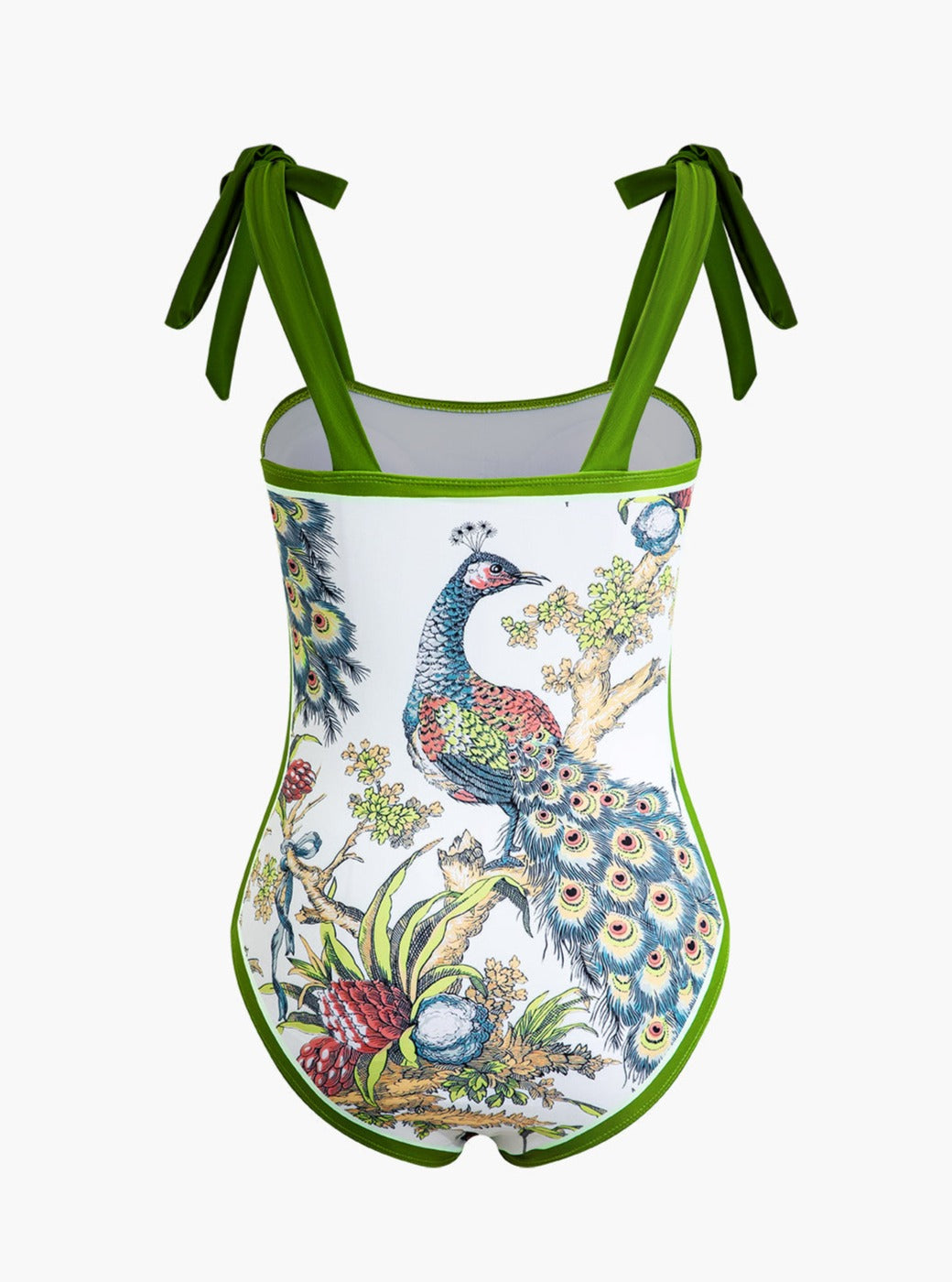 Peacock Print Bauch Kontroll One-Piece Swimsuit