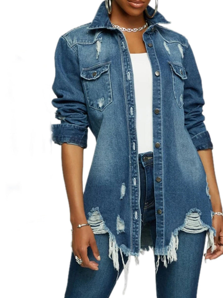 Sexy Modesch Damen Denimjacket