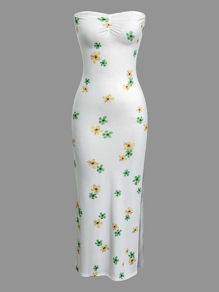 Sukienka maxi z kwiatowym wzorem