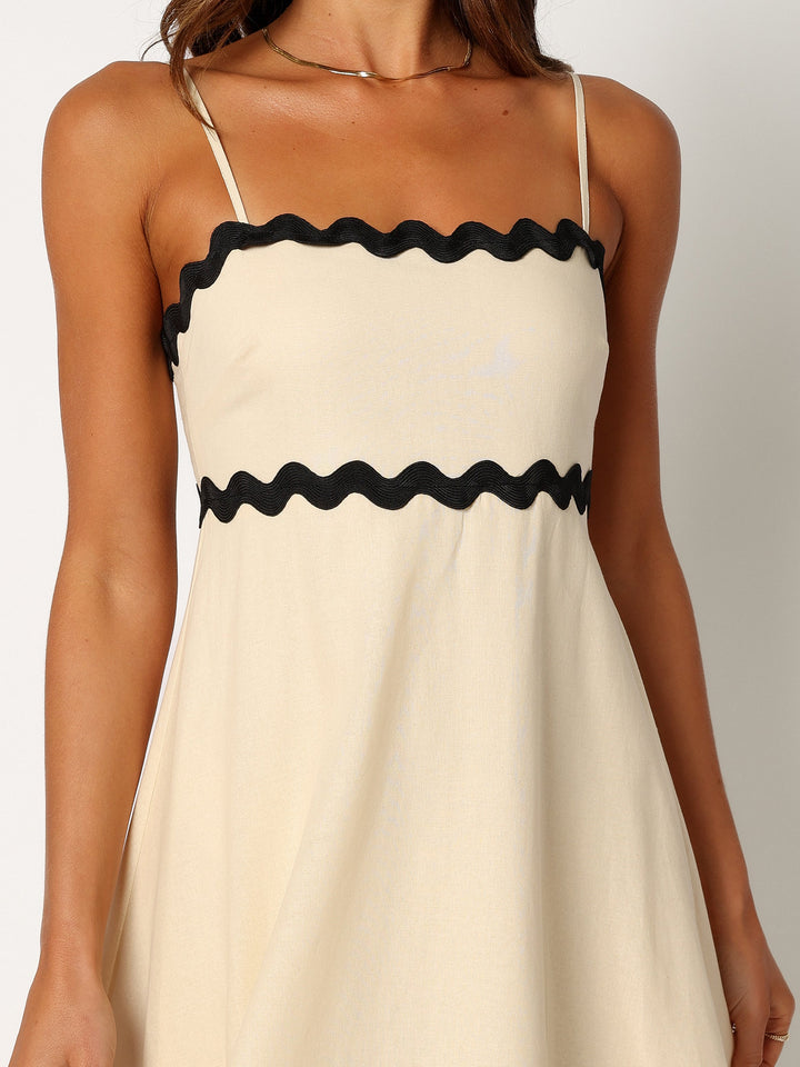 Vestido Maxi Yana - Preto Creme