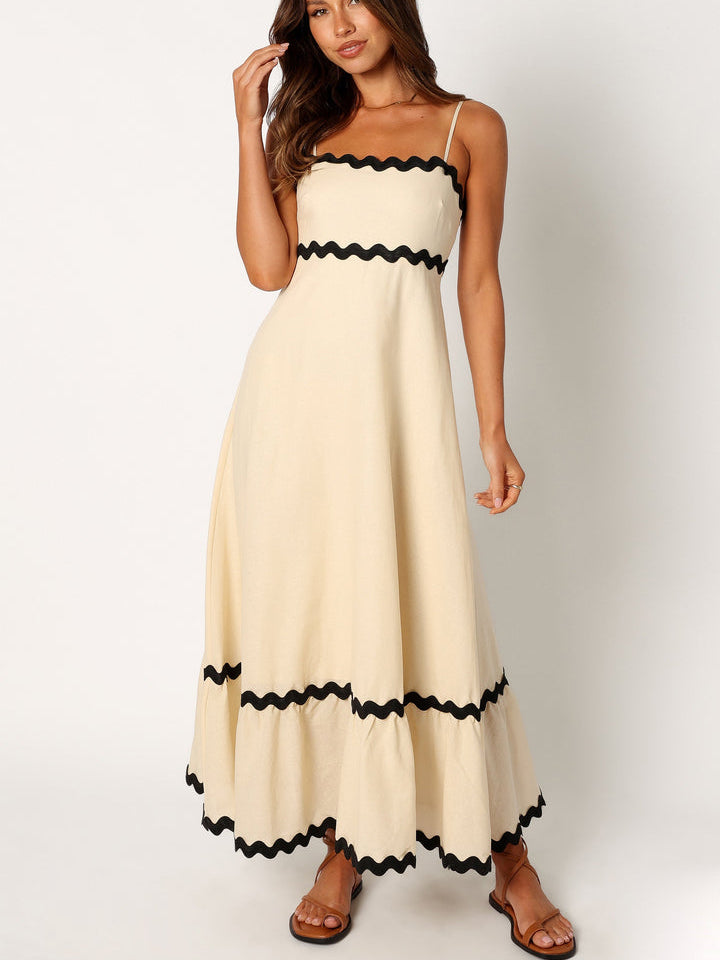 Vestido Maxi Yana - Preto Creme