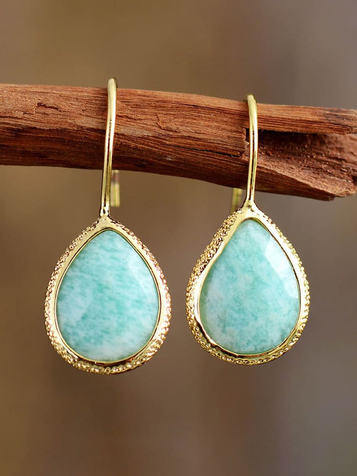 Yuriyawi' Amazonite Drop Örhängen