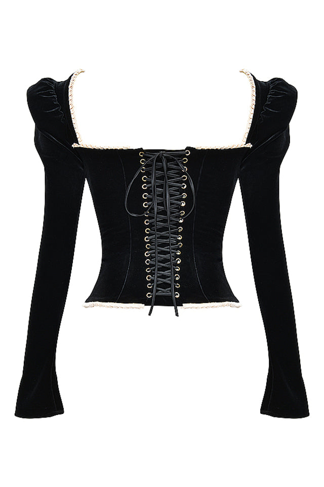 Black Velvet Corset