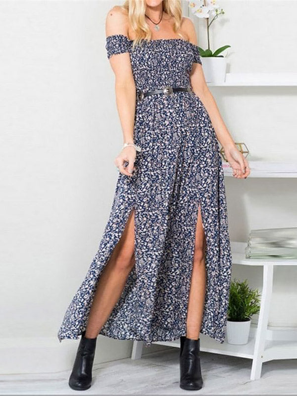 Ditsy bloemen maxi-jurk